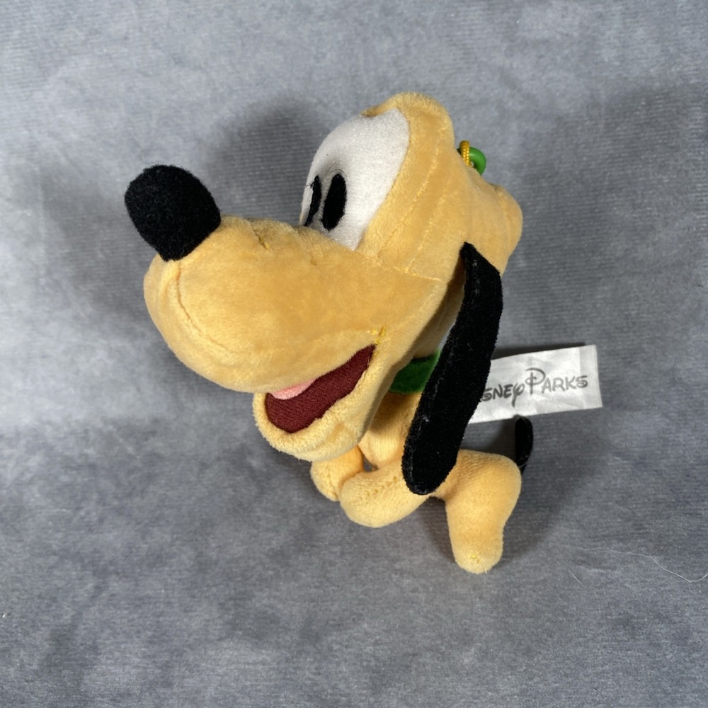 Disney Parks Pluto 5" Plush Backpack Clip Keychain Mickey Mouse's Dog